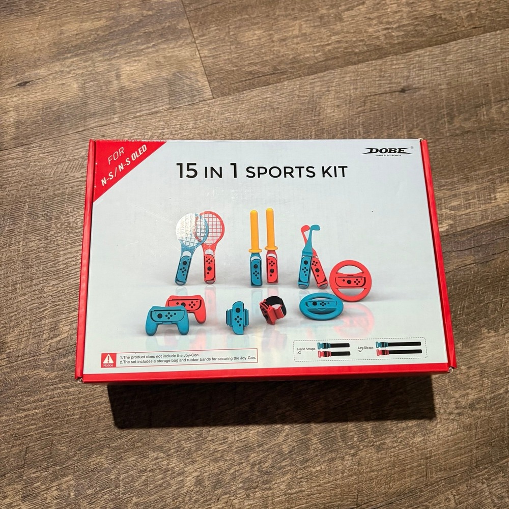 DOBE 15 in 1 Sports Kit for Nintendo Switch Accessories Bundle NEW